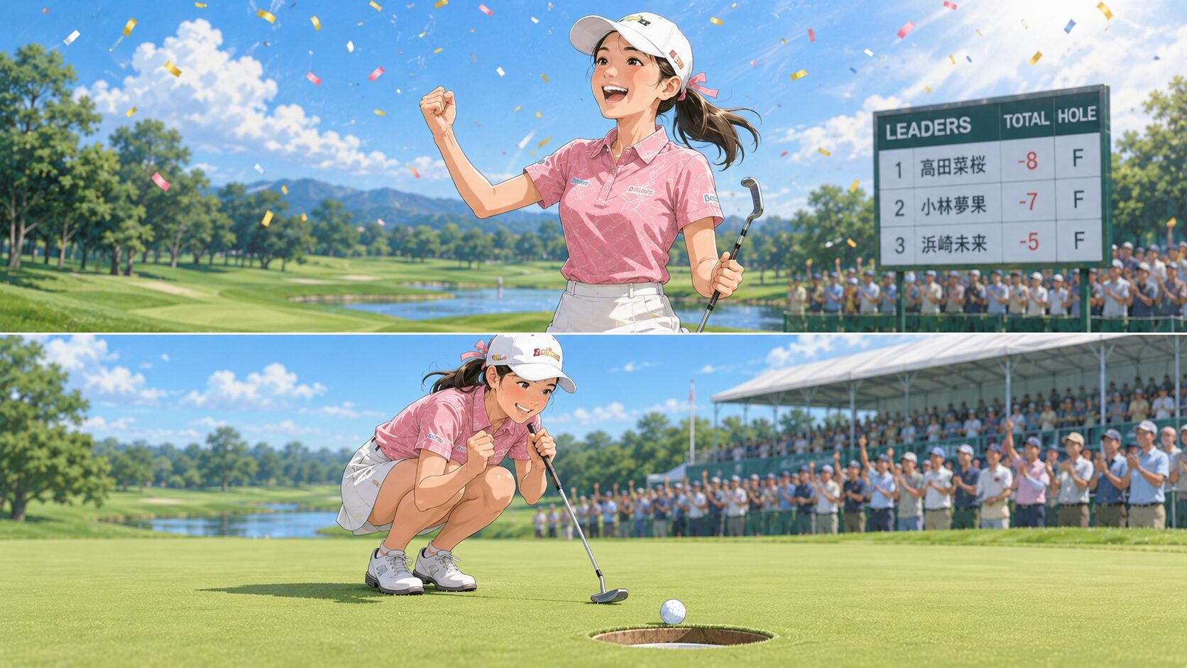 高田菜桜が4打差を跳ね返して逆転優勝をつかんだのイメージ画像