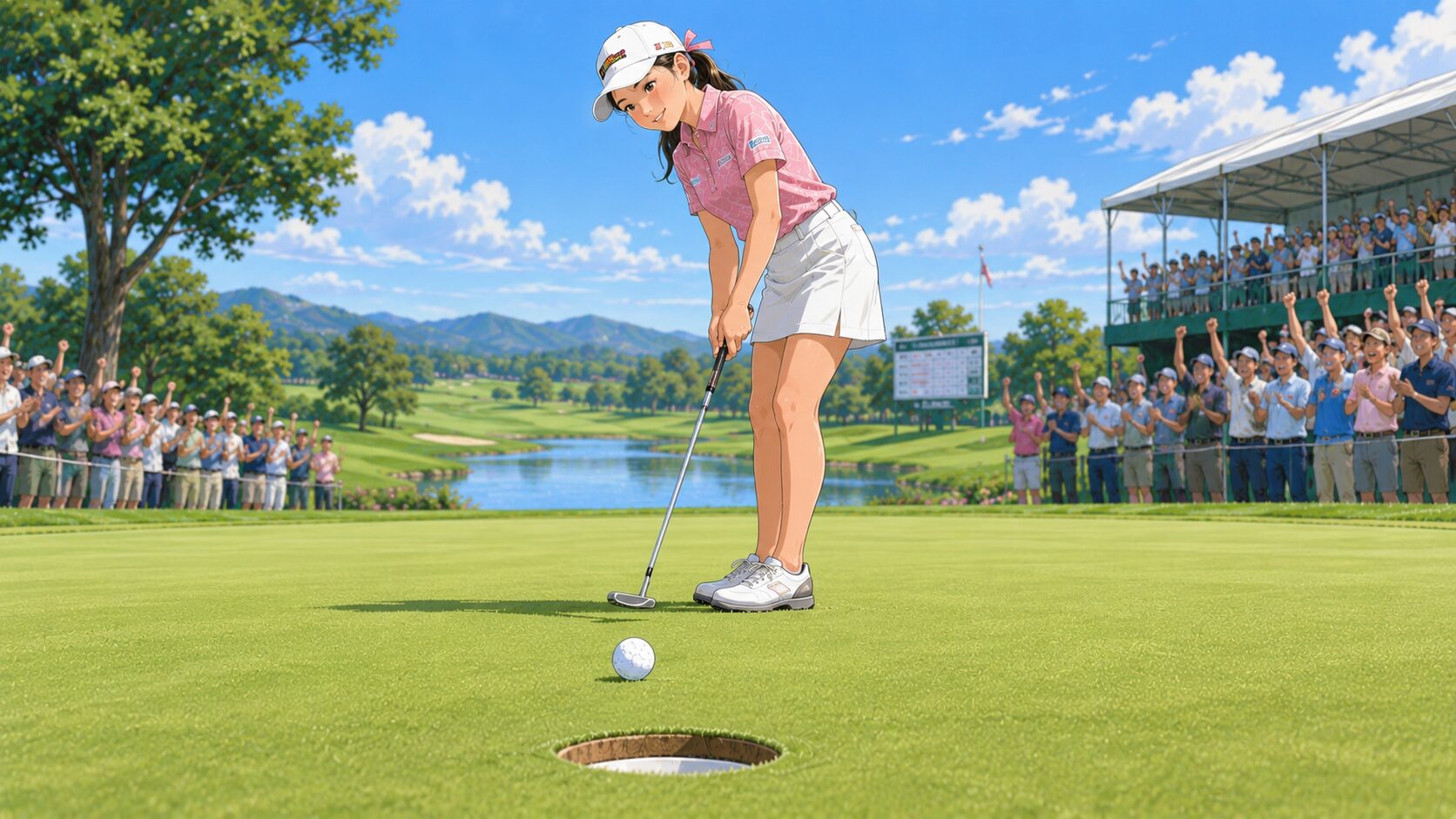 18番ホールで沈めた50センチのパットが初優勝を決定づけたのイメージ画像