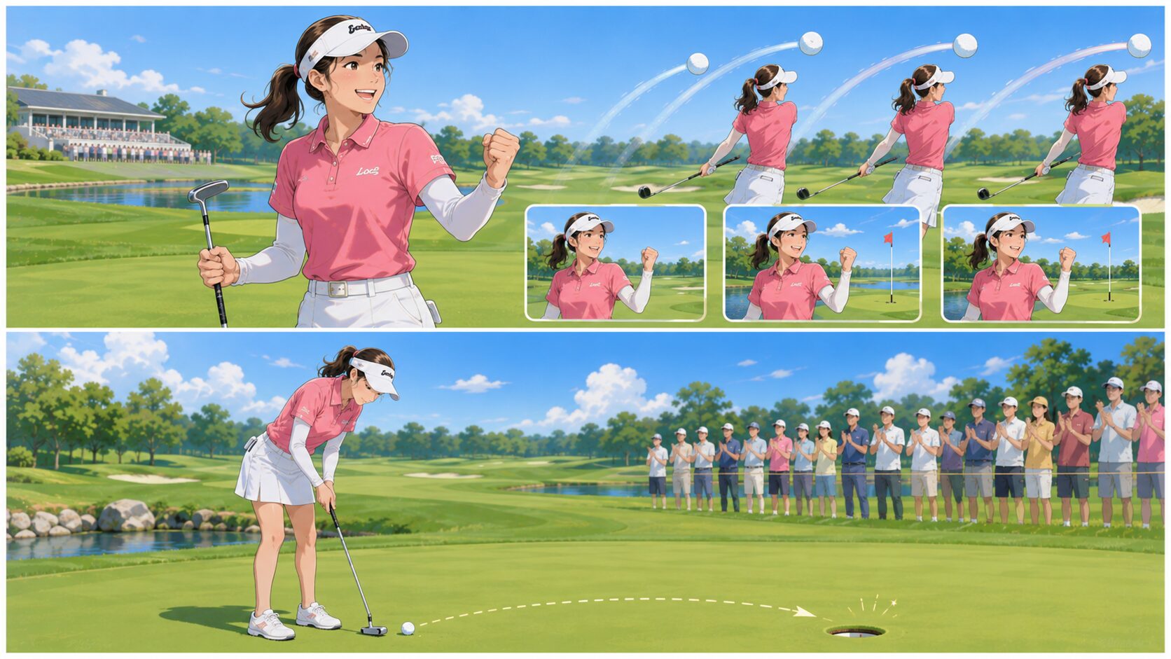 最終日は山内日菜子が勝負どころで3連続バーディーを奪ったのイメージ画像