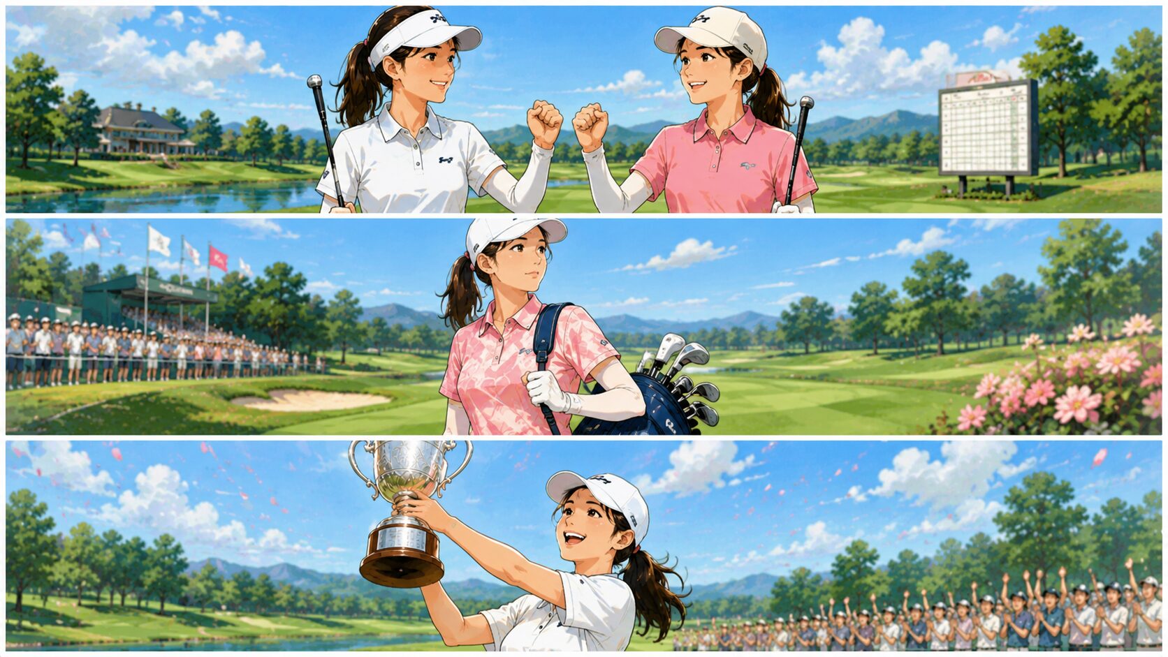 第2日は東浩子と平岡瑠依が通算8アンダーで首位に並んだのイメージ画像