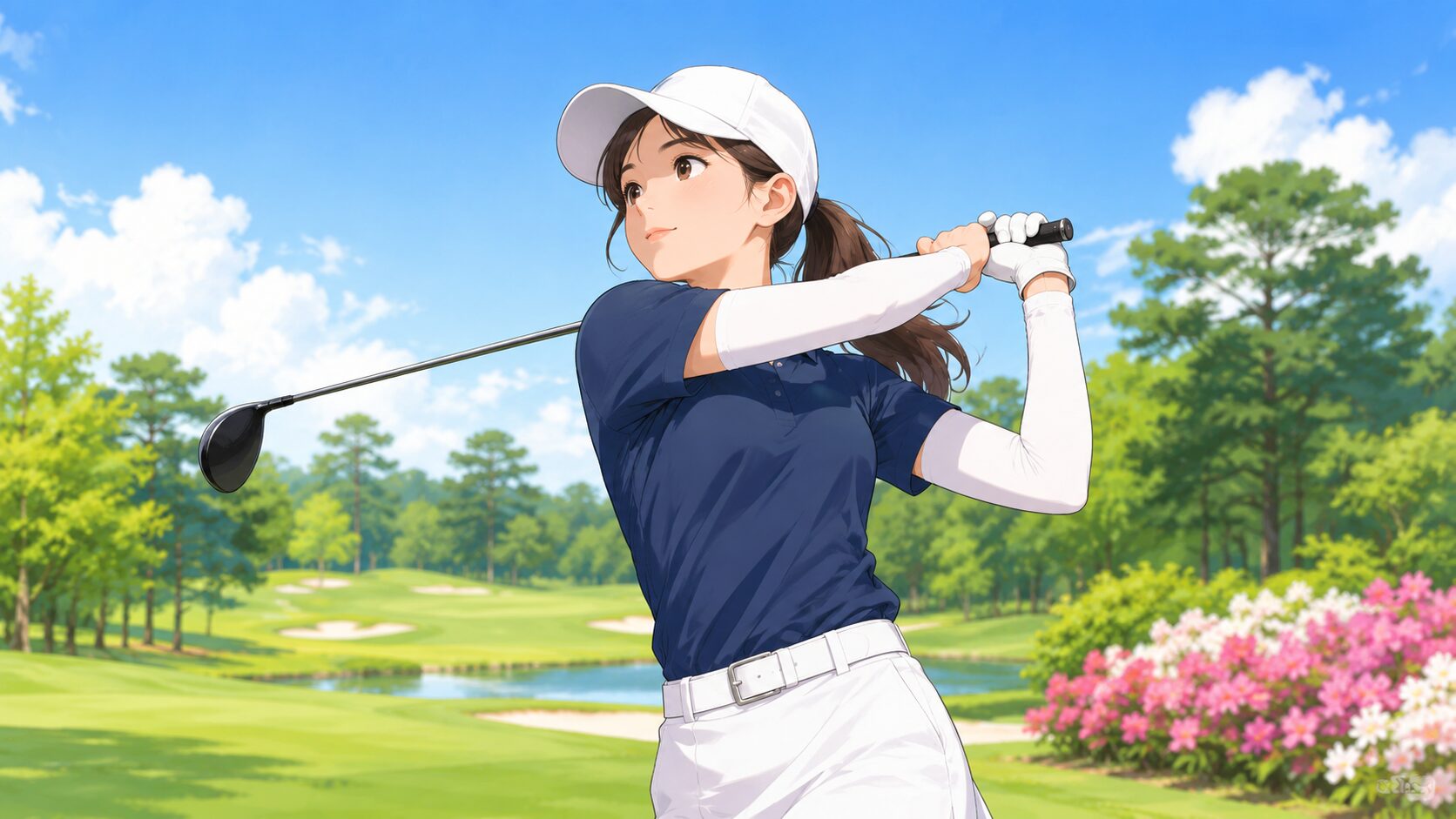 今西さくらがアマチュアとは思えない堂々としたプレーを見せたのイメージ画像
