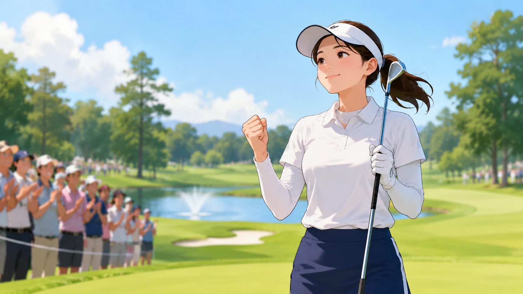石田可南子は初の最終日最終組で堂々の2位に入ったのイメージ画像